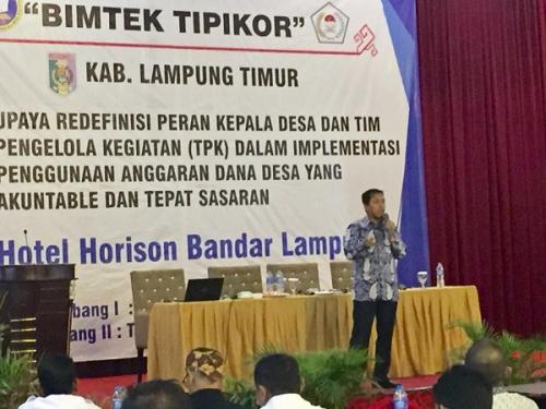 Bimtek TIPIKOR Kades dan TPK se Lampung Timur - BPK RI